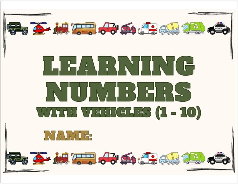 Sensory Felt Number Cards With Vehicles: A Educational DIY Craft Your Kids Will Love